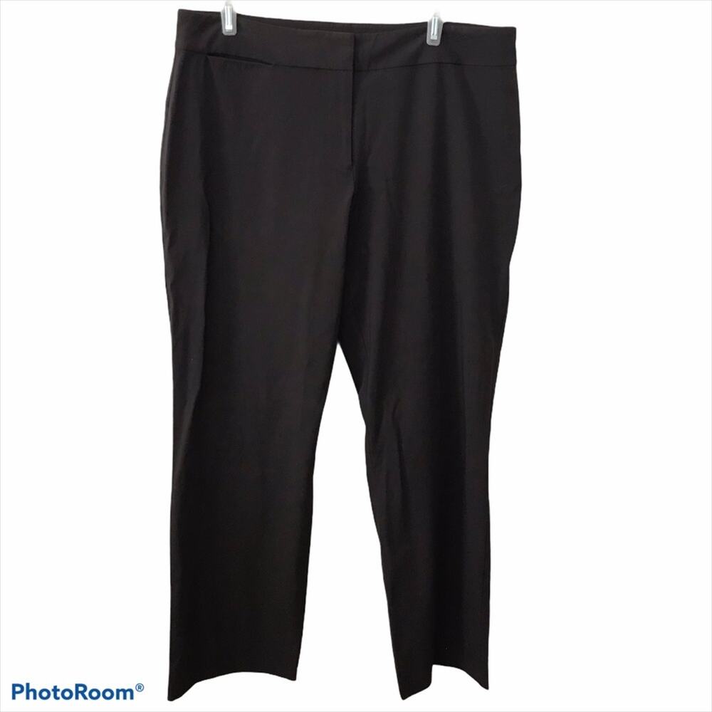 Eileen Fisher Brown Wide Leg Stretch Career Pants